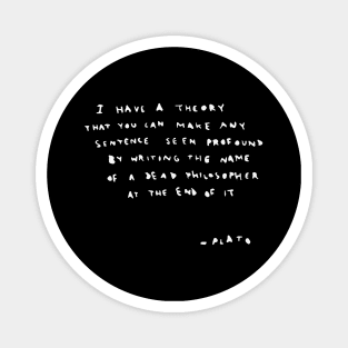 BANKSY Plato Quote Magnet